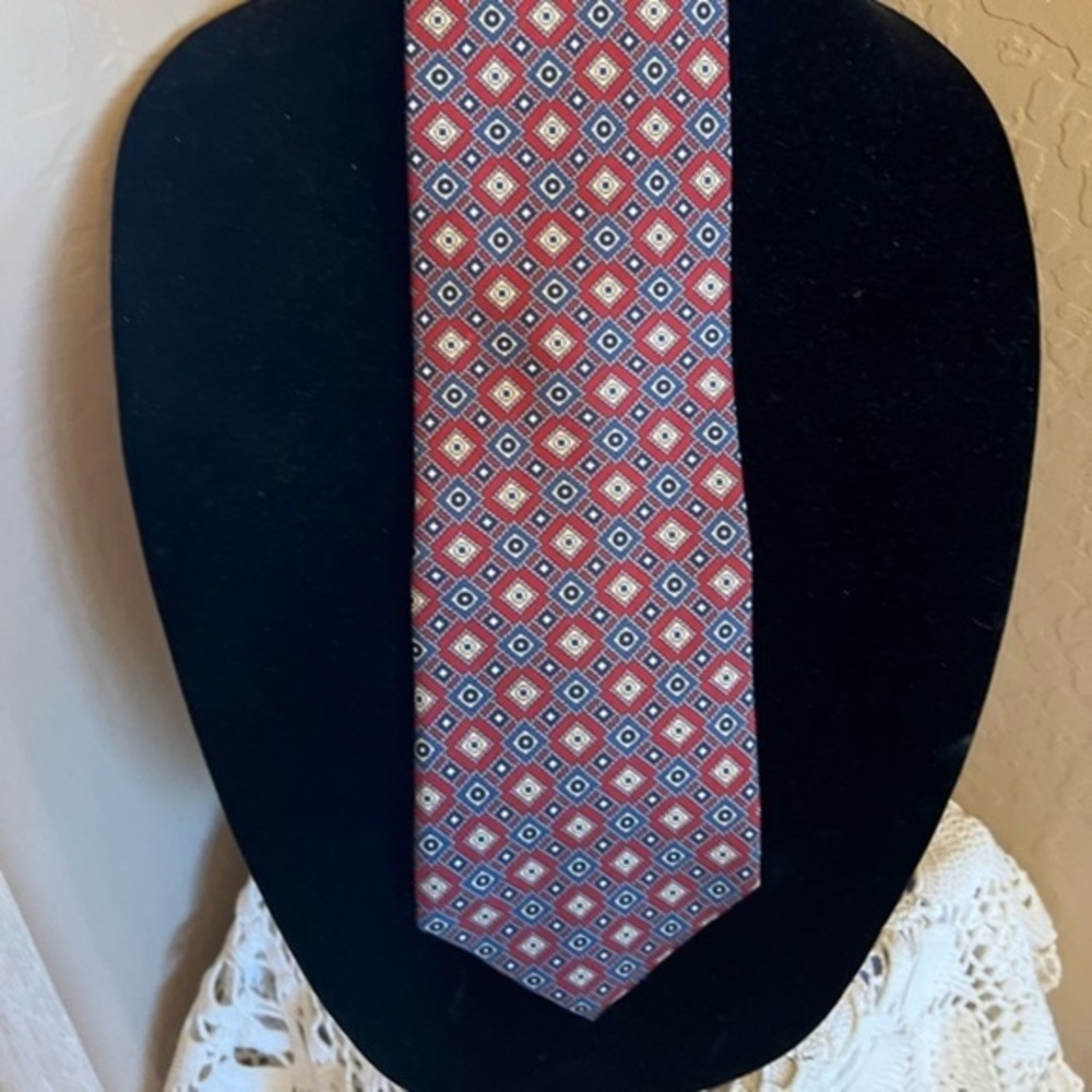 Christian Dior Men’s Silk Neck Classic Red